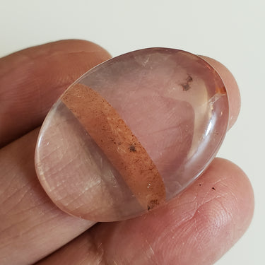 Natural Iron Quartz Cabochon. Size- approx. 31x23mm
